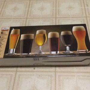 Set of six Libbey craft brew glasses